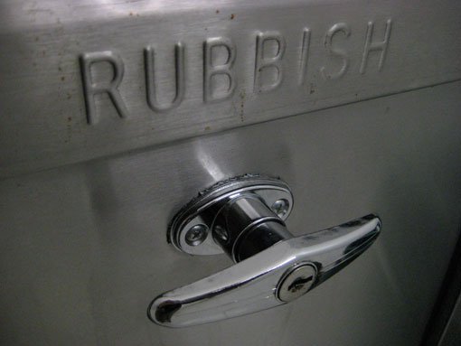Fire safety advice for refuse chutes