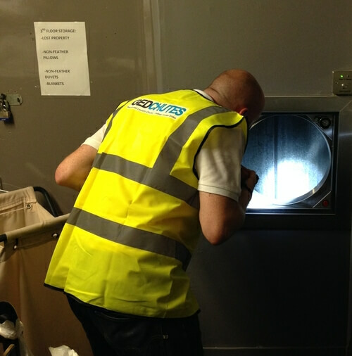laundry chute inspection